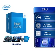 Intel® Core™ i5-14400 (10-Core/16-Threads) 14th Gen LGA1700 Processor Tray CPU with Fan