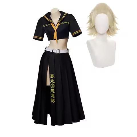 Women Anime Tokyo Revengers Mikey Manjiro Sano Cosplay Costume or wig