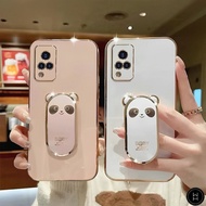 WH Stand Casing Huawei Nova10 Pro 9 8 SE Y9 Prime 2019 Y6P Y7A Y8P Cute Candy Bear Panda Socket 6D S