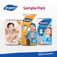 Drypers Sample Pack (Tape & Pants) Size NB, S, M, L, XL and XXL