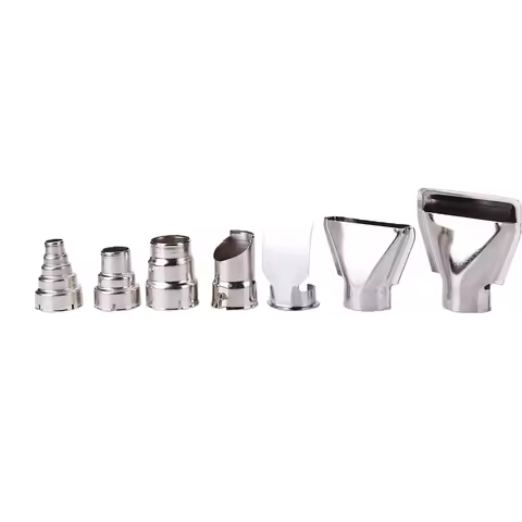 7Pcs Heat Gun Air Nozzles Kit Stainless Steel Hot Air Gun Nozzles Universal Heating Gun Nozzles for 