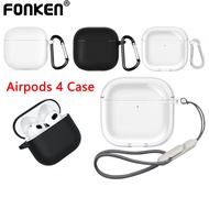 Fonken Airpods 4 Case Silicone Soft Case Shockproof Protective Airpods 4 Earphone Cover
