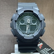 Casio G-Shock GA-100-1A1 Ana-Digi 200m WR Magnetic Black Resin Strap Mens Watch