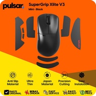 Pulsar Gaming Mouse Accessories SuperGrip Xlite V3 Size 1 Black Anti-Slip Precision Control Stable A