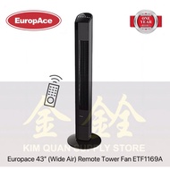 EuropAce 43” Remote Tower Fan (Wide Air) ETF1169A | ETF 1169A [One Year Warranty]