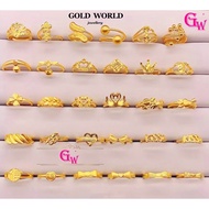 GW Jewellery 50 Design Options Cincin Emas Korea Cop 916 Koko Pasir Ring Bangkok COCO Adjustable Rings For Women