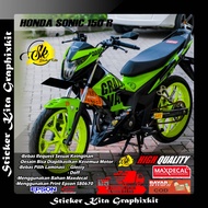 453 DECAL STICKER FULLBODY MOTOR HONDA SONIC 150 R VARIASI KEREN DESAIN WARNA HIJAU STABILO FREE COS
