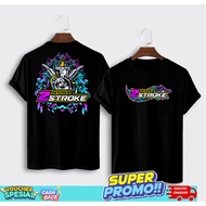 ADULT MEN'S SHORT-SLEEVED T-SHIRT DISTRO FRONT AND BACK PICTURE 2 T-SHIRT PESONA STROKE-744