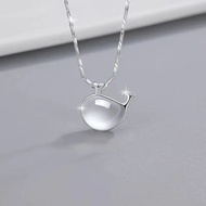 s999 sterling silver Ocean Guardian baby whale nec s999纯银海洋守护者小鲸鱼项链女小众锁骨链情人节女友闺蜜礼物KU00