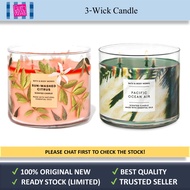 💯Original New BBW 3-Wick Scented Candle Sun-Washed Citrus Pacific Ocean Air Bath And Body Works Original Outlet Store