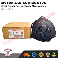 Denso Great Corolla/ Soluna Radiator AC Fan Motor, Honda Maestro/Ciello 065000-3330 ORIGINAL DENSO