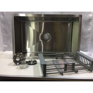 Duvena Stainless Steel 304  Single Bowl  Kitchen Sink  7045 / 4545 Come  With Dish Drainer Basket