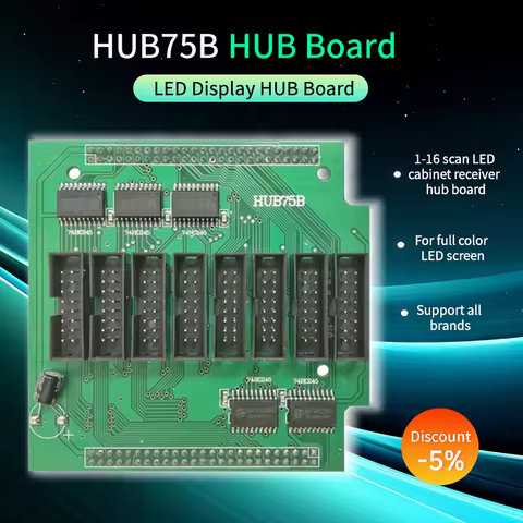 Full color LED Screen HUB75B LED HUB Board 1-16 Scan LED Cabinet Receiver HUB Board Support All Bran