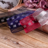 Handmade Ribbon Silver diy Korean Snow Veil Hat with Hair Accessories, Square Material, Bowknot Ribb