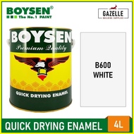 ◊☜ ✁ ✼ Boysen White Enamel Paints Gallon (4L) for Wood and Metal