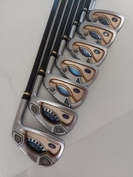 HONMA BERES 2-STAR 7PC ARMRQ R-FLEX GOLF IRONS SET (NEW GRIPS)