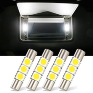 4Pcs 29mm 31MM 6614F 6641 6614 F30-WHP TS-14V1CP LED Interior Bulbs Car Sun Visor Vanity Mirror Ligh