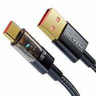MCVEM 100W 5A PD Fast Charging Data Cable USB A to C Gold Plated Connectors 480 mbs Data sync and Ch