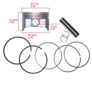 65.5mm Piston kit Assembly Piston ring 15mm Piston pin for Loncin Zongshen Lifan Bashan Baja 250cc C