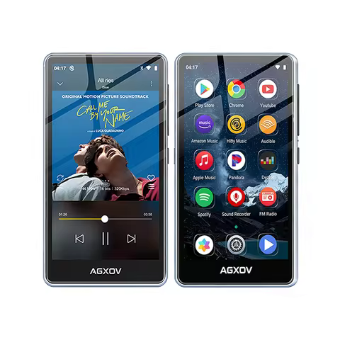 144GB Black MP4 Bluetooth WiFi Player HiFi Spotify Music Video Audio Recording Novel 4.02-inch Touch