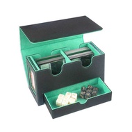 MTG Commander Deck Box with Card Tray & Accessories Drawer, Storage for Double Sleeved Cards, Durabl
