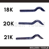 18K 20K 21K Curve Marking Punch 0.7mm For Gold Karat Silver Karat Metal Karat Jewellery Stamping Mar