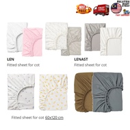 MINIKEA [60x120cm][1pc/2pcs] Soft Fitted Sheet for Baby Cot . Baby Cot Bedsheet . Cadar Katil Bayi .