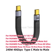 13cm 240W USB4.0 Gen3 Type C Cable 5A  8K@60Hz Fast Charging USB C to USB-C Cable Thunderbolt 3/4 US