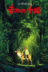 Studio Ghibli Anime công chúa mononoke Poster miyazaki hayao phim hoạt hình Retro canvas vẽ tranh cổ