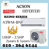 [INSTALLATION] (REINO) Acson Inverter wall mounted 1.0HP - 2.5HP | ACSON (INVERTER) SELF PICK-UP / DOOR DELIVERY)