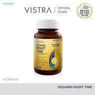 [ SET Sleep & ReBoost] VISTRA SESAMIN NIGHT TIME (SESAMIN EXTRACT FROM NATURAL) (BOT-30CAPS) + VISTR