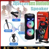 ZQS-4239 Bluetooth Speaker KTV Karaoke Speaker RGB Speaker LED Light Speakers With Mic Microphone Wi