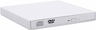 Portable DVD Player External Optical Drive DVD ROM CD RW USB 2.0 CD/DVD Player Combo Reader Write Portatil For MAC OS (Color : White)