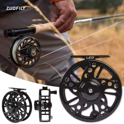 1PC 3/4 5/6 7/9 74 84 94mm WT Fly Fishing Reel CNC Machined Metal Large Arbor Aluminum Professional 