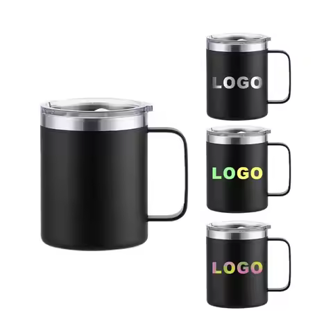 Custom Logo 12 oz 14 oz 16oz Double Wall Vacuum Tumbler Cup Powder Coated Insulated Stainless Steel 