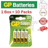 GP AA/AAA Battery AA/AAA Super Alkaline Battery 4pcs/pack 1 BOX