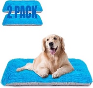 Machine Washable Dog Bed, Deluxe Plush Dog Crate Pad and Cat Bed, Anti-Slip Bottom Kennel Pad Mat, F