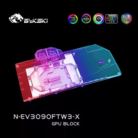 Bykski Water Block Use for EVGA RTX3080 / RTX 3090 FTW3 ULTRA GAMIN GPU Card /Three-layer Structure 