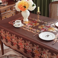 Premium Waterproof Dining Tablecloth 140x180 Cm Thick Patterned Tablecloth Table Cover Table Cloth W