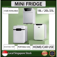 Mini Fridge Refrigerator Cooling Heat Car Cosmetics Portable Fridge Refrigerator Amoi Mini Fridge  Digital  25L