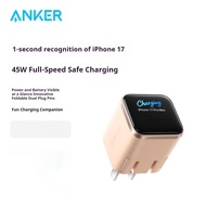 Anker A121D 45W Gallium Nitride Charger with Screen Display and Intelligent Temperature Control Syst