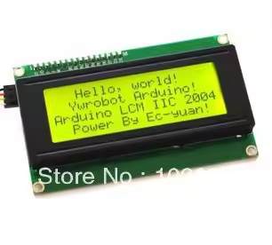 10pcs x IIC/I2C 2004 LCD module Blue yellow and green screen with library files