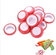 Mini Foam Frisbee Soft Disk Gun Bullets for Nerf Gun toys Red 12 Pcs