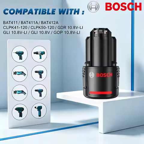 Original Bosch 12V Rechargeable Battery 3.0Ah,BAT411 BAT411A BAT412 BAT412A BAT413 Cordless Tool Bat