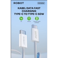 ROBOT TYPE C TO C DATA CABLE RCC60W PD 60W