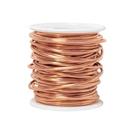 99.9% Pure Copper Wire 12 Gauge(2mm) 50FT(15.24m) Soft Copper Wire Craft Wire for Electroculture Gar