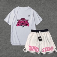 SZXA Training Suit Basketball Quick-Drying Short-Sleeved Shooting Suit T-Shirt Male Sportsman Americ
