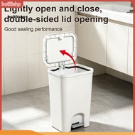 {bolilishp}  Pedal Trash with Dual-mode Lid Slim Odor-proof Garbage Bin for Bathroom Kitchen Easy Ac