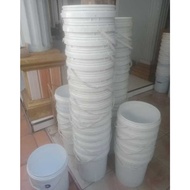Used Paint Bucket 25Kg 25 Liter and Complete Lid Brand 20Kg 20 Liter Thick Plastic Ready to Use 5Kg 