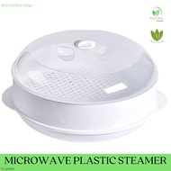 NEW Microwave Plastic Steamer Layer Plastic Steamer, Plastic Round Microwave Oven Steamer with Lid, Kitchen Utensils Plastic Round Steamer Microwave-safe Food Grade PP Material for Siomai,Siopao and etc. Microwave Oven Steamer